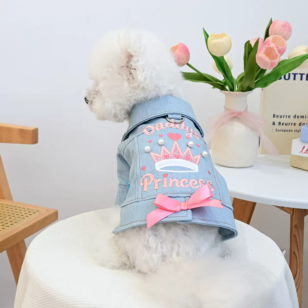 PETCIRCLE宠物圈厂家现货批发宠物狗狗衣服小公主牛仔衣潮牌