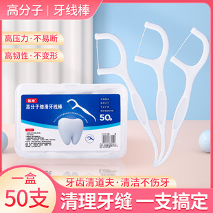 Dental Floss Ultra-fine Polymer Slipping Floss Stick Disposable Toothpick Portable Floss Box Home Care Tooth Floss Artifact