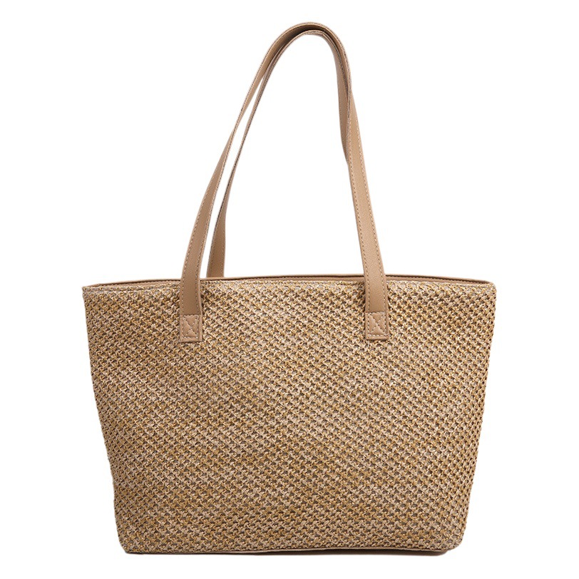 Bolso grande tejido bolso de mujer 2021 primavera moda popular estilo coreano bolso de mano de gran capacidad bolso de hombro