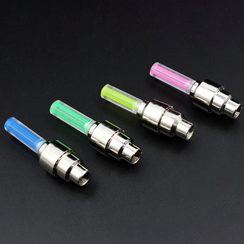 Bicycle Tire Valve Light Vibration Sensor Colorful Air Chuck Light Mountain Bike Equipment Fire Wheel Wheel Night Ride Flash Light