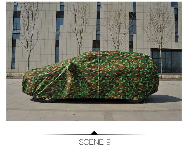 In-Stock Oxford Cloth Car Cover with Fleece Lining, Sunshade, Thickened Car Cover, Full Cover, Sun Protection, Rainproof Car Cover