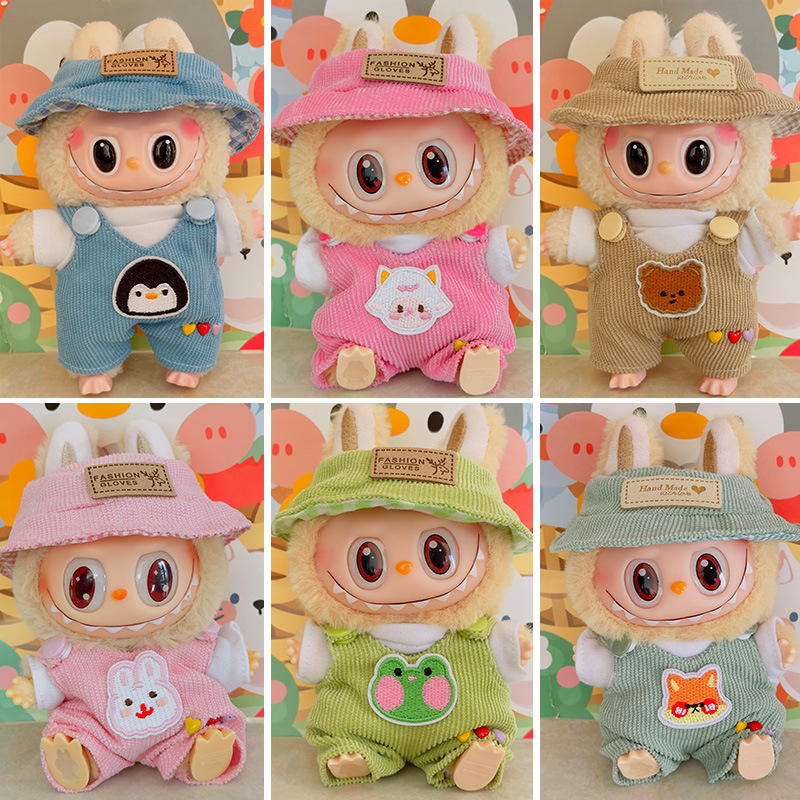 Macaron Labubu pendant clothes internet celebrity labubu elution…