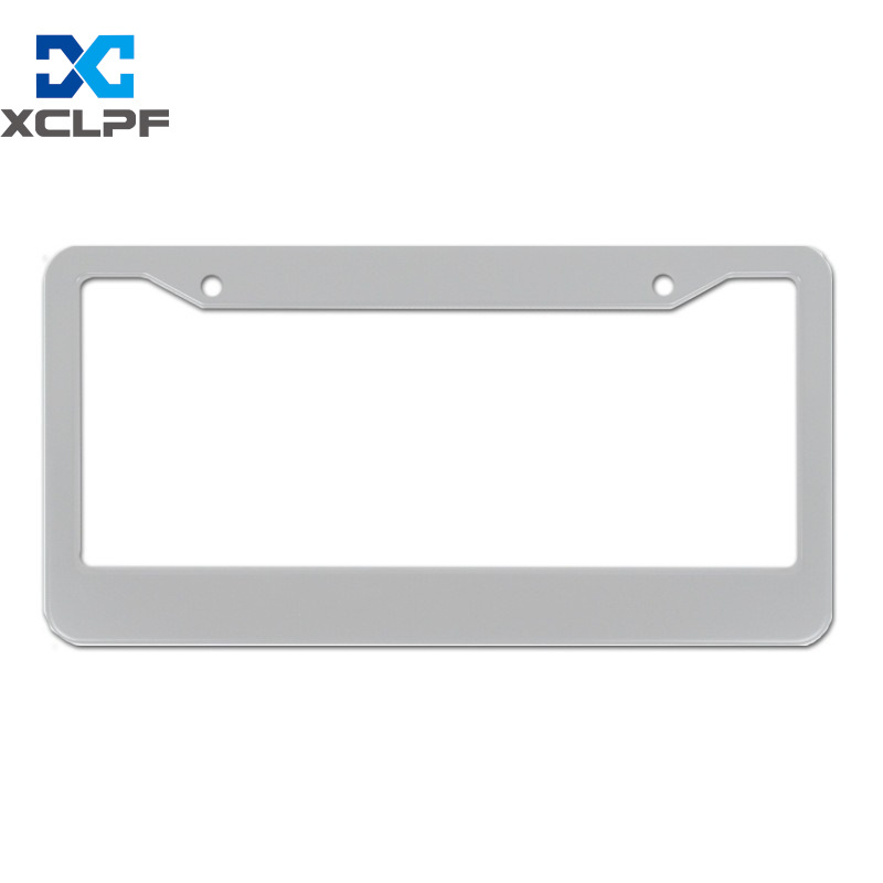 Foreign trade hot selling American standard license plate frame aluminum alloy material black and silver license plate frame multiple craft selection support LOGO