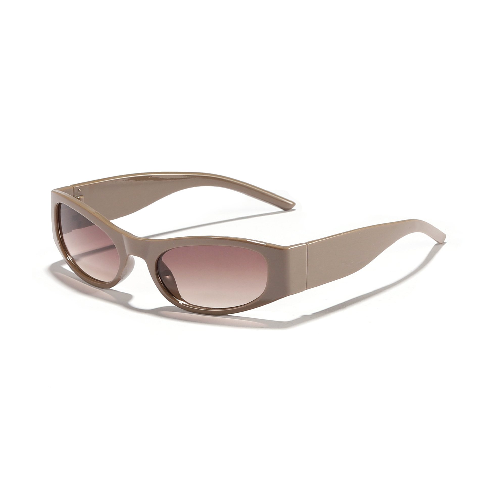 Nuevas gafas de sol de montura pequeña transfronterizas, personalidad de moda europea y americana, montura colorida, gafas de sol hip-hop, gafas ovaladas retro para hombre