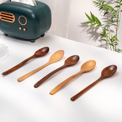 勺子長柄23.5cm直柄木勺子楠木長勺木勺子日式木質餐具大餐勺茶勺