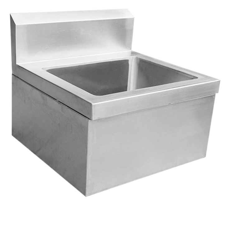 Factory Supply Stainless Steel Wall-mounted Sink Commercial Thickened Laboratory Hotel Integrated Wash Basin Hanging Sink