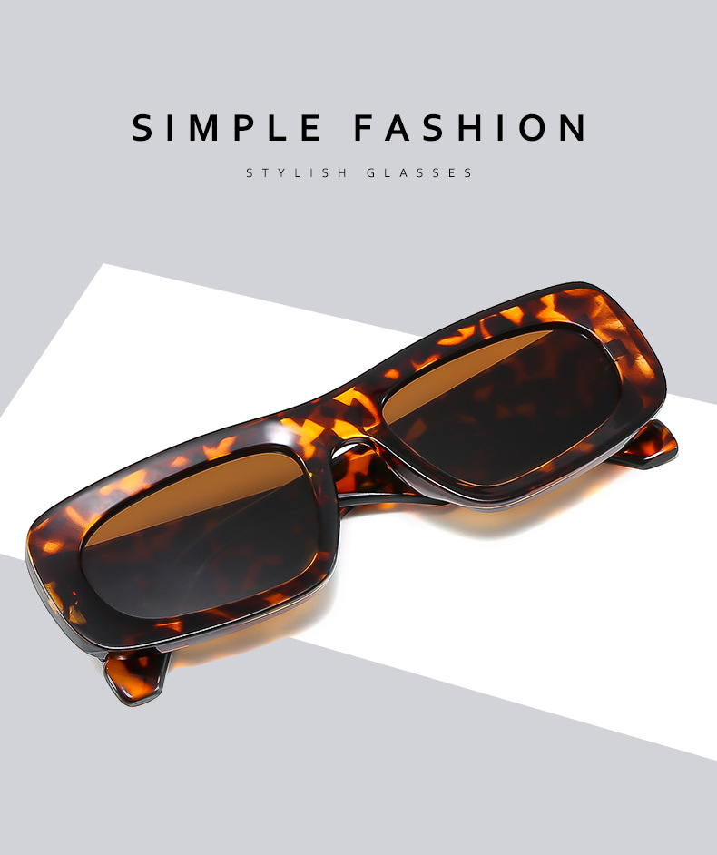 Streetwear Color Block Ac Square Full Frame Women's Sunglasses display picture 2