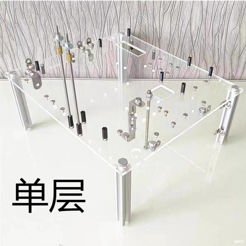 Fully Transparent Acrylic Horizontal Desktop Computer Case DIY Personalized Atx Case Mitx Creative Open Case