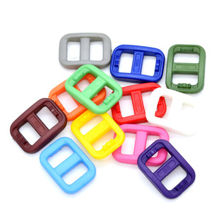 10mm color plastic Japanese buckle three square adjustable buckle luggage adjustable buckle pet with Japanese buckle