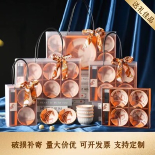 Ceramic bowls, bowls, chopsticks, suit opening activities, business sales, suit small gifts, hand gifts, Boxed Wholesale