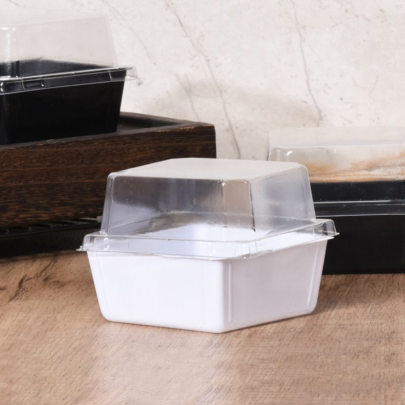 Pooh Y153 cuadrado desechable transparente para hornear blister mousse nieve Mei Niang yema de huevo pastel caja de embalaje