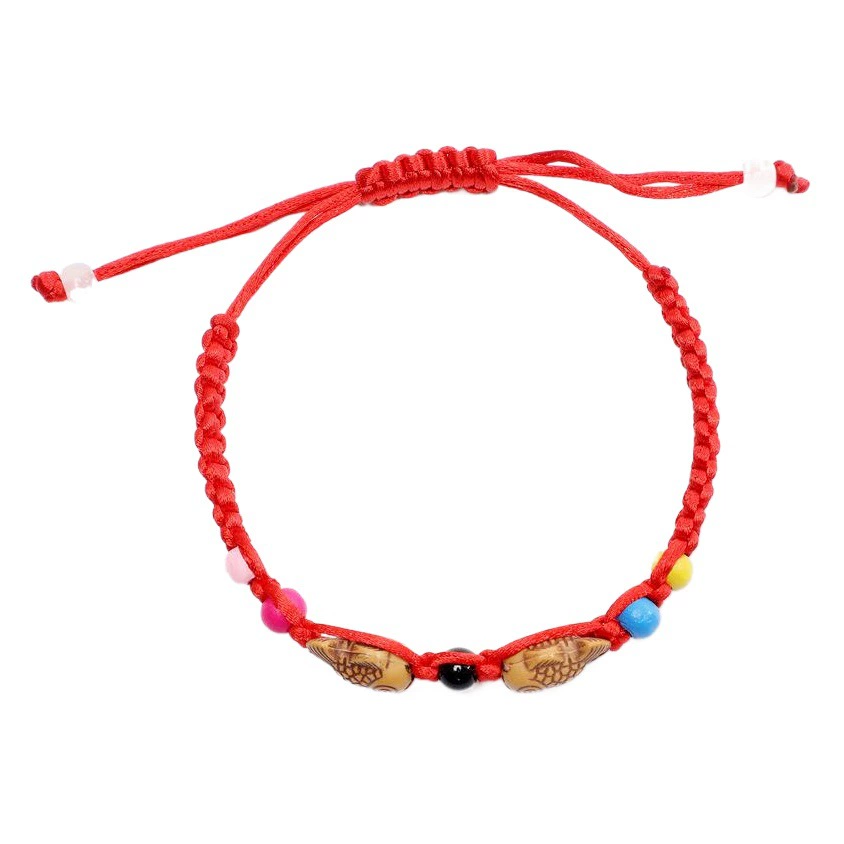 Прямые продажи с фабрики красных браслетов из ниток по знакам зодиака, ручная работа, красные нитяные украшения, небольшие подарки для интернет-магазинов и физических магазинов.
