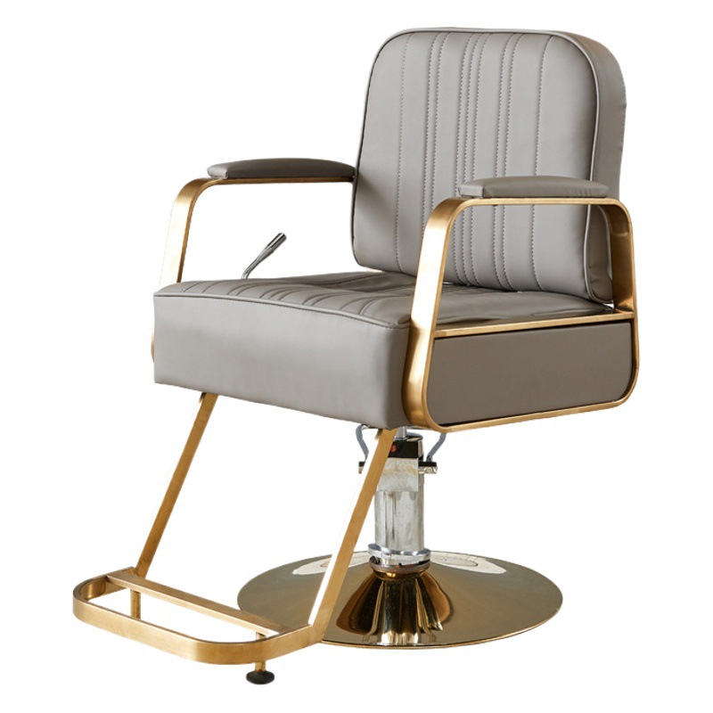 Silla de peluquería internet celebridad silla de pelo salón de pelo especial simple japonés de alta gama asiento de elevación de corte de pelo se puede poner abajo