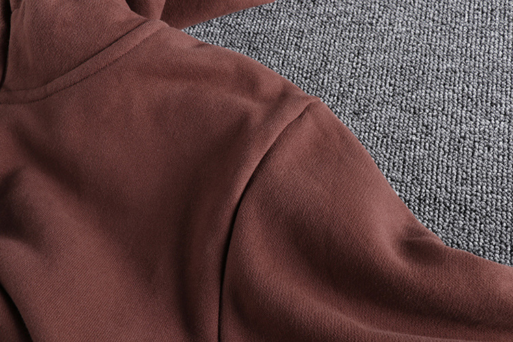 Felpa con cappuccio uomo casual con collo aperto alla moda_voghion.com