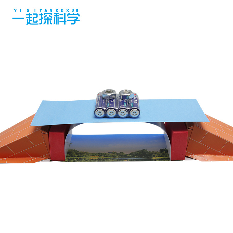 Science and Technology Small Production Handmade DIY Paper Bridge to Build Young Primary School Students Fun and Interesting Physics Mechanics Structure Small Toys