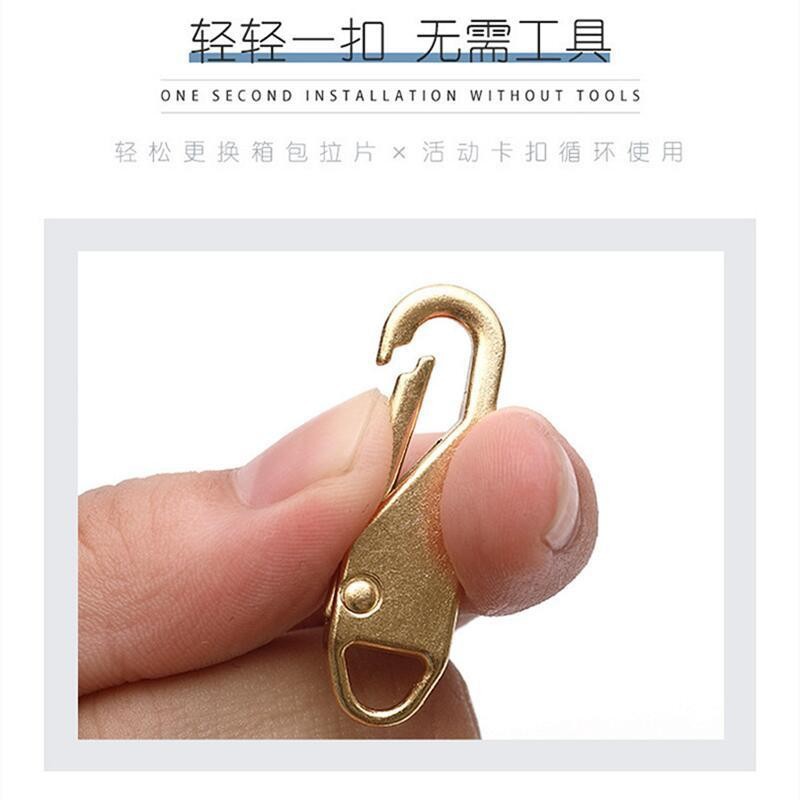 Detachable metal zipper pull for coats, bags, and backpacks - universal zipper component, zipper head, zipper pull, pendant