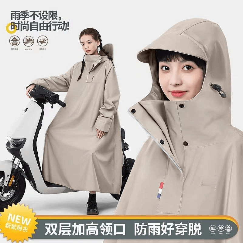 Electric Vehicle Battery Vehicle Raincoat Wholesale Thickened and Lengthened One-Piece Outdoor Adult Motorcycle Bicycle Riding Poncho