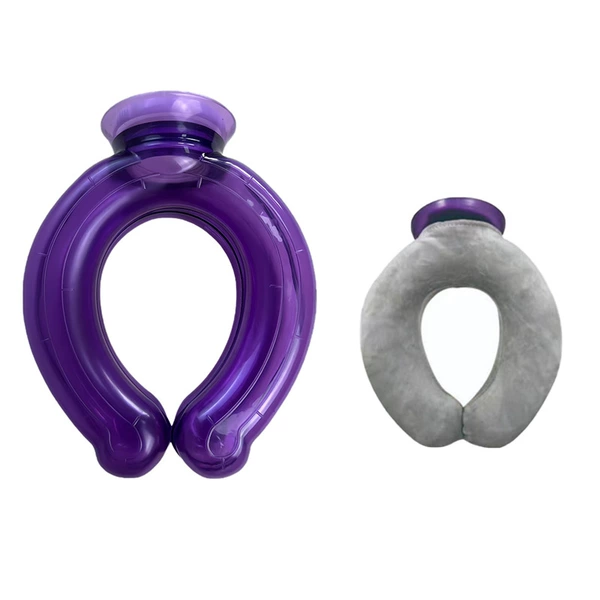 U pillow purple + gray super soft