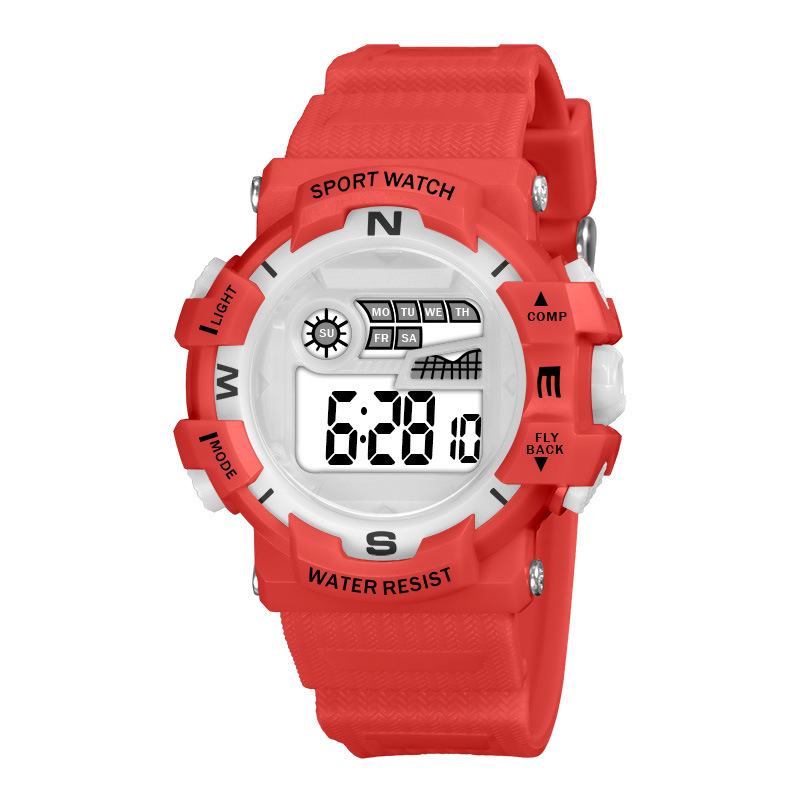 Nueva tendencia de niños estudiantes relojes electrónicos multifuncionales al aire libre cronógrafo nocturna relojes electrónicos fabricantes al por mayor