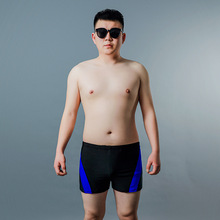大码300斤男士泳裤平角宽松版加肥加大码专业速干沙滩游泳裤温泉