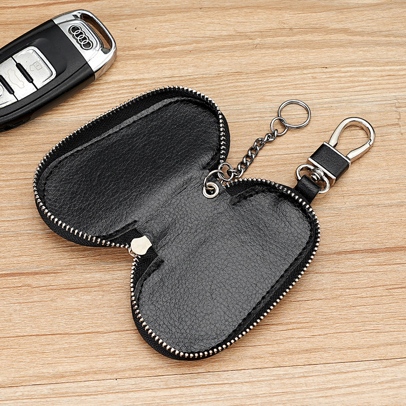 Moda transfronteriza de viaje de negocios bolsas de llaves de automóviles modelo universal para hombres y mujeres bolsas de llaves de cuero mini bolsas de llaves