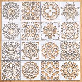 供应Mandala 曼陀罗绘画模板 pvc激光镂空教学模板  派对用品