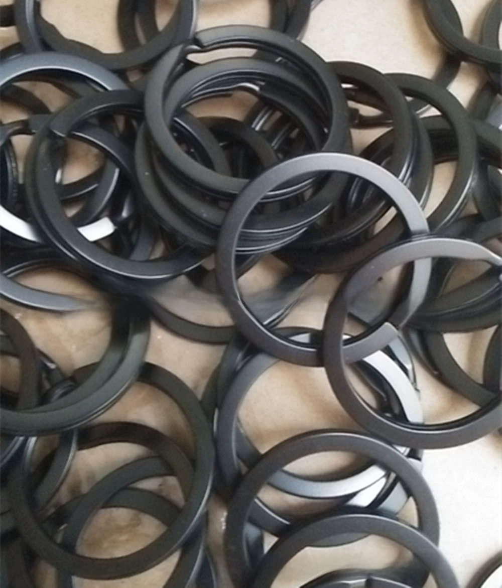 Black high quality keychain, steel wire, accessory with accessories