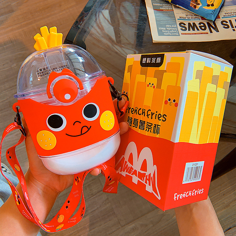 Korean Cute Creative Expression French Fries Plastic Cup display picture 11