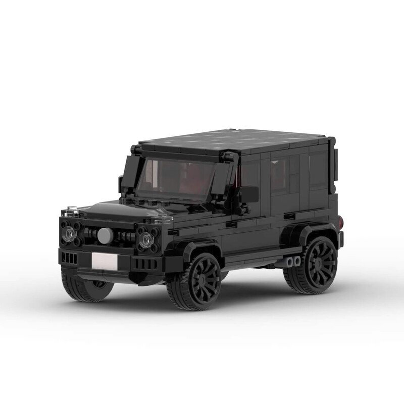 MOC blocks compatible with Lego Benz G63 racing classic speed 8 grid sports car Benz big G puzzle gift