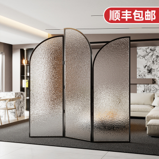 ft three hidden gradient folding changhong glass screen partition living room office modern simple entrance entrance light luxury