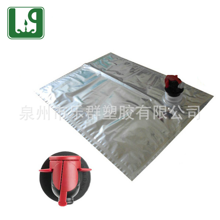 生产供应装5L红酒和饮用水的带阀门的盒中包装袋