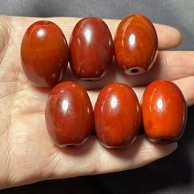 战国红色缠丝天眼玛瑙鼓珠桶珠散珠路路通手串手链编织diy配件