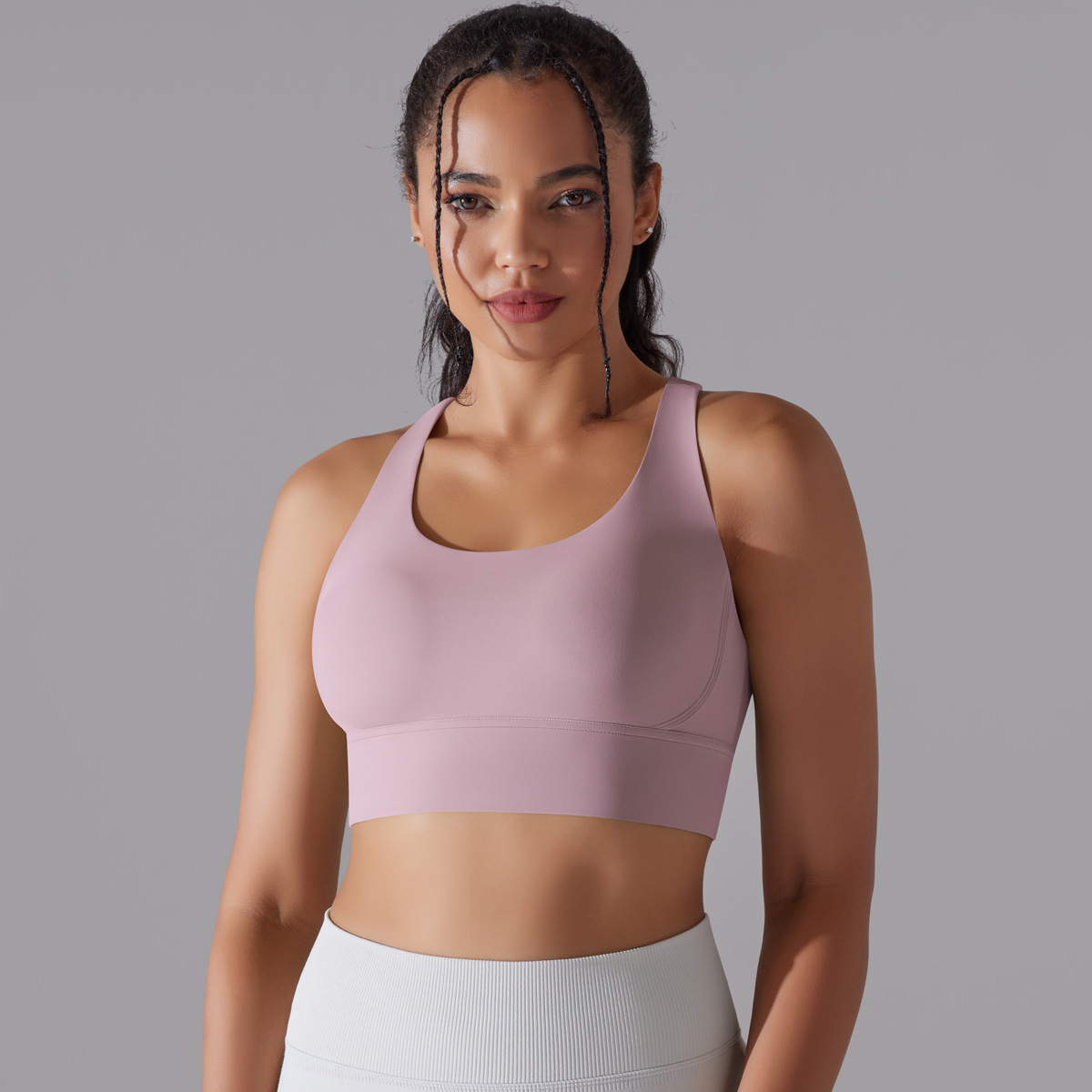 127g Weight Sleeveless Sleeve Length Nylon, Spandex Fabric Type Short Top Length Halter Crisscross Tank Tops Type Fitness, Yoga Occasion U Neck Neckline Solid Color Pattern Sports Style Sports Solid Color Nylon Spandex U Neck Active Tops Halter Crisscross Tank 45