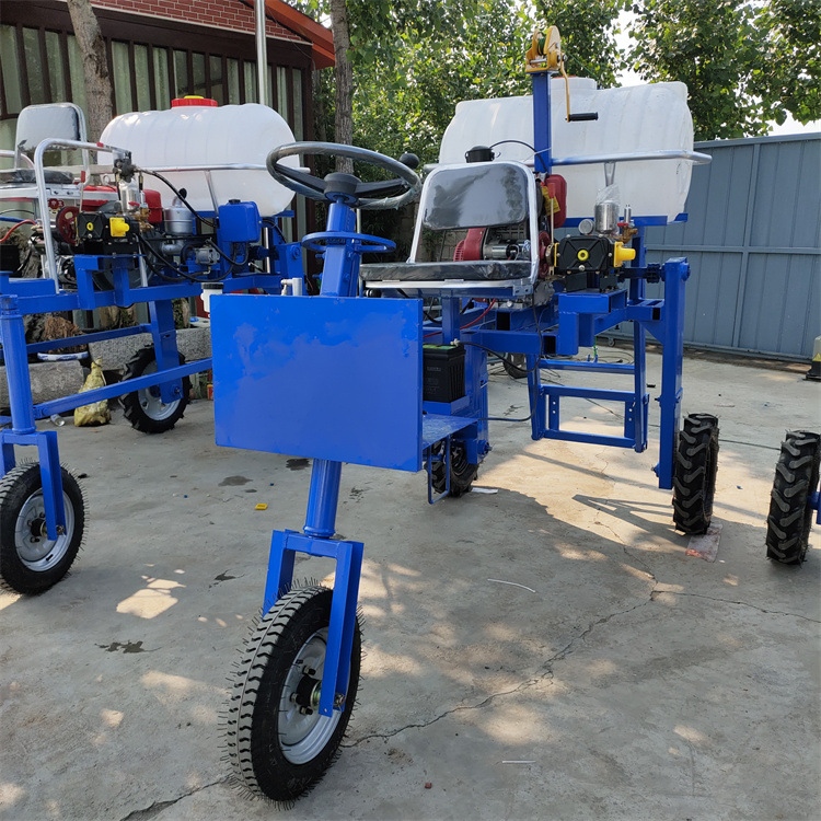 柴油机带的小三轮喷药机  农用型15马力自走式打药机