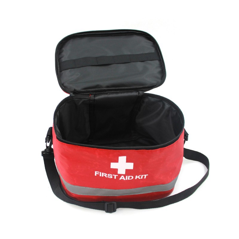 家庭急救包 家用护理收纳包 户外医疗包带肩带可手提大容量圆筒包详情6