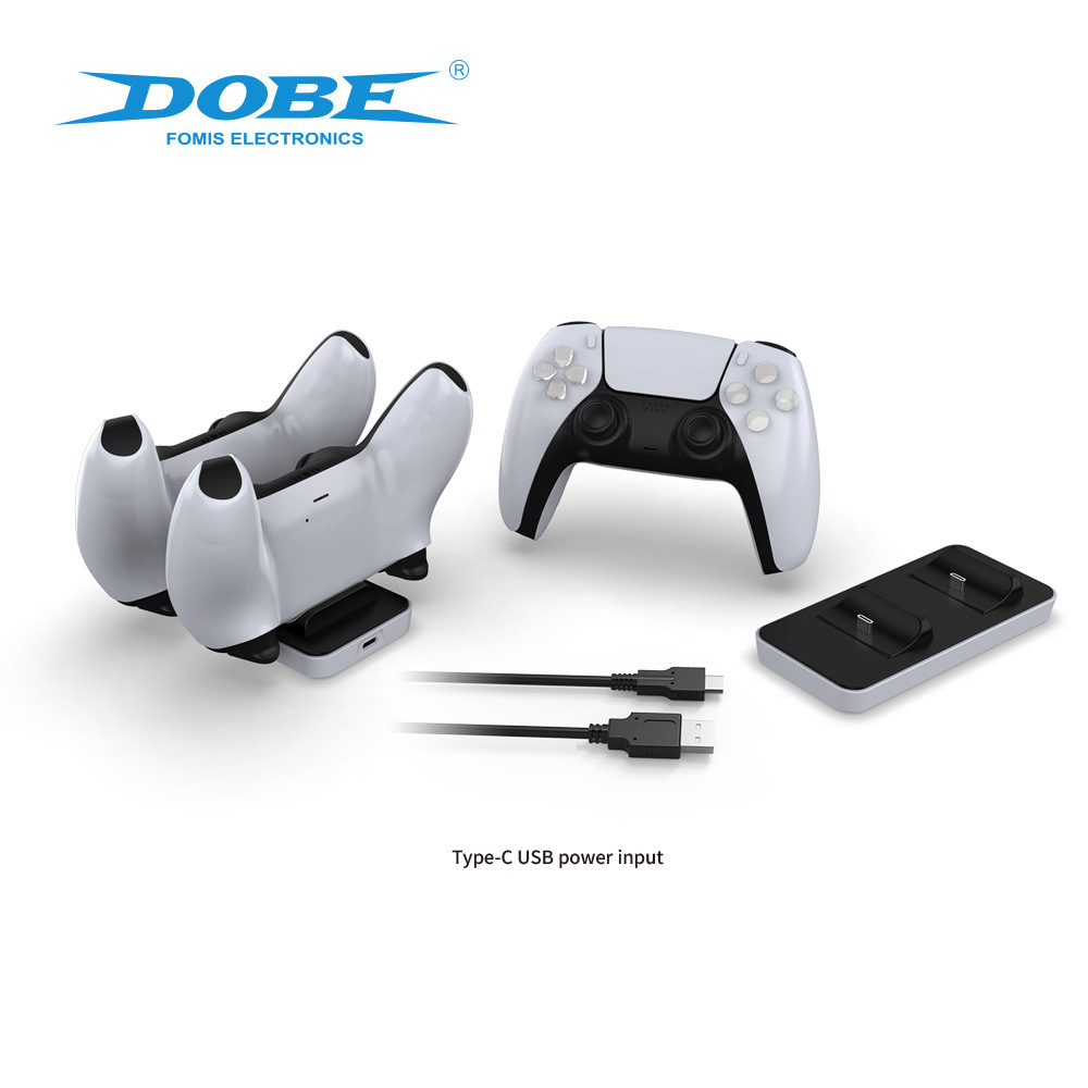 PS5 cargador dual PS5 mango inalámbrico cargador dual PS5 mango de juego cargador inalámbrico base de carga