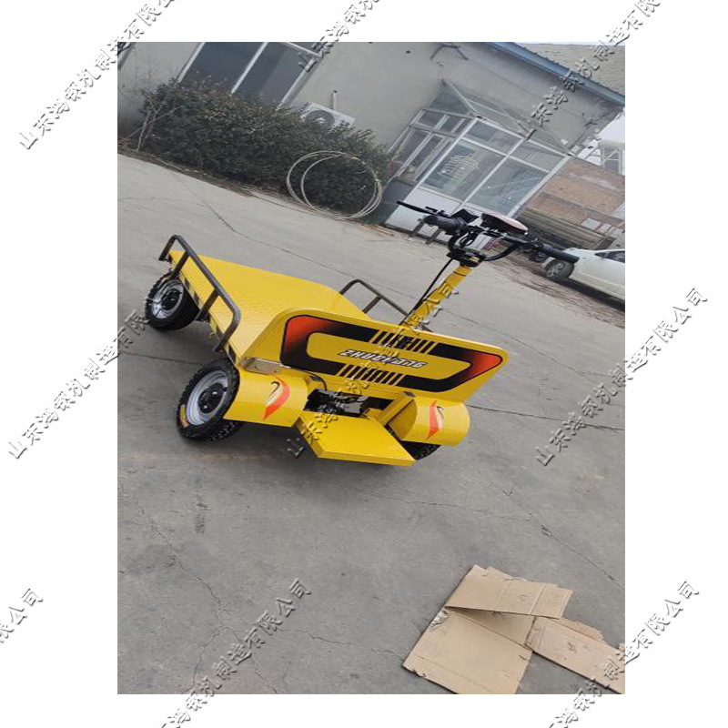 电动平板手推车 建筑工地三轮搬运拉砖车 楼道电梯室内装修搬运车