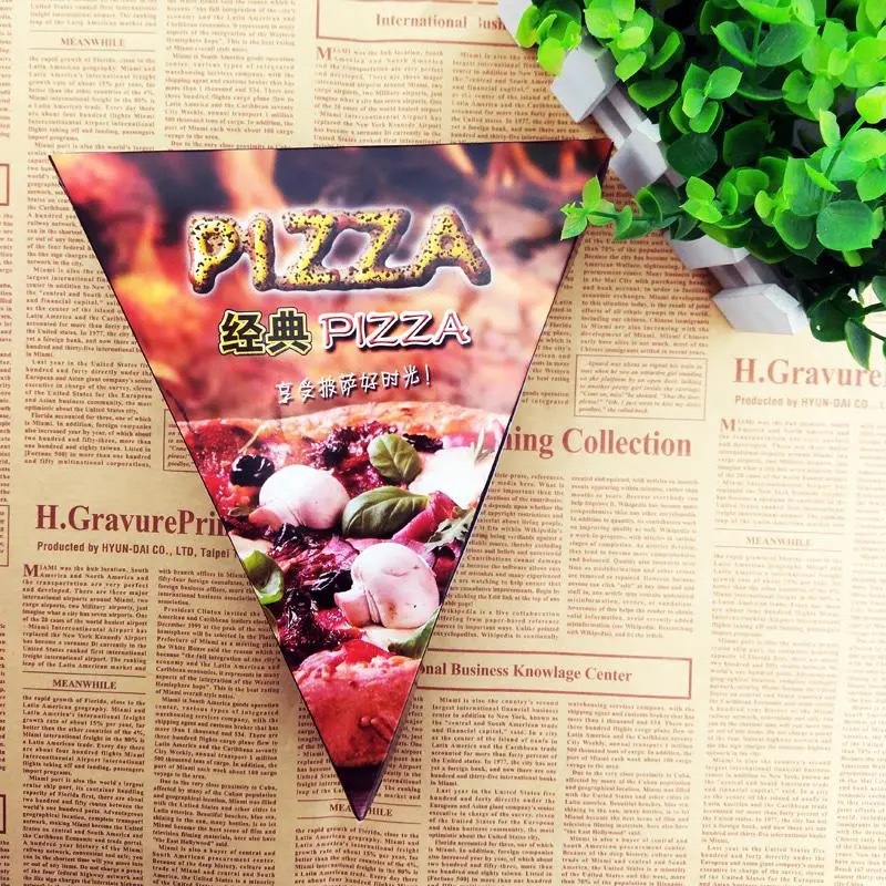 三角形披萨盒烘焙包装打包盒点心盒披萨包装盒pizza包装盒烘培