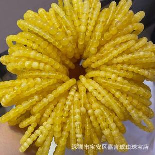 Songgang Factory Source Raw Beeswax Wholesale Chicken Oil Yellow Old Type 8-10 Full Quality Bracelets Special Price Bracelet Standard Products