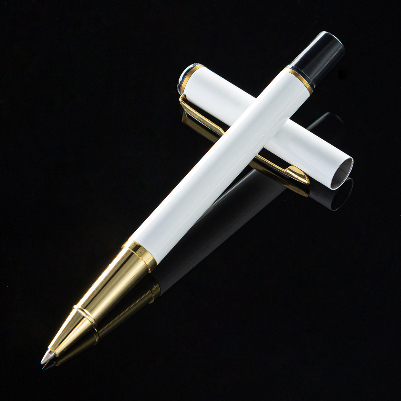 Pluma de firma de metal comercial mayorista regalos de oficina bolígrafo logotipo publicitario bolígrafo suministro spot