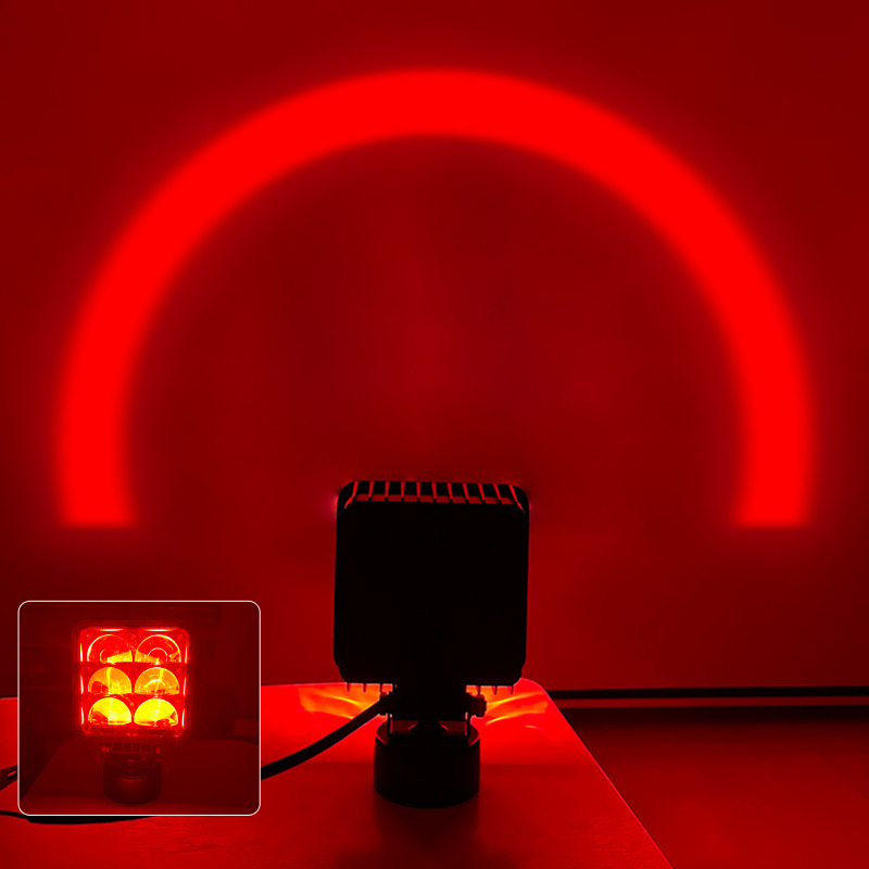 Luz roja y azul de la carretilla elevadora Luz de advertencia Luz de arco LED de la carretilla elevadora hacia atrás Luz de área de seguridad Luz de ancho