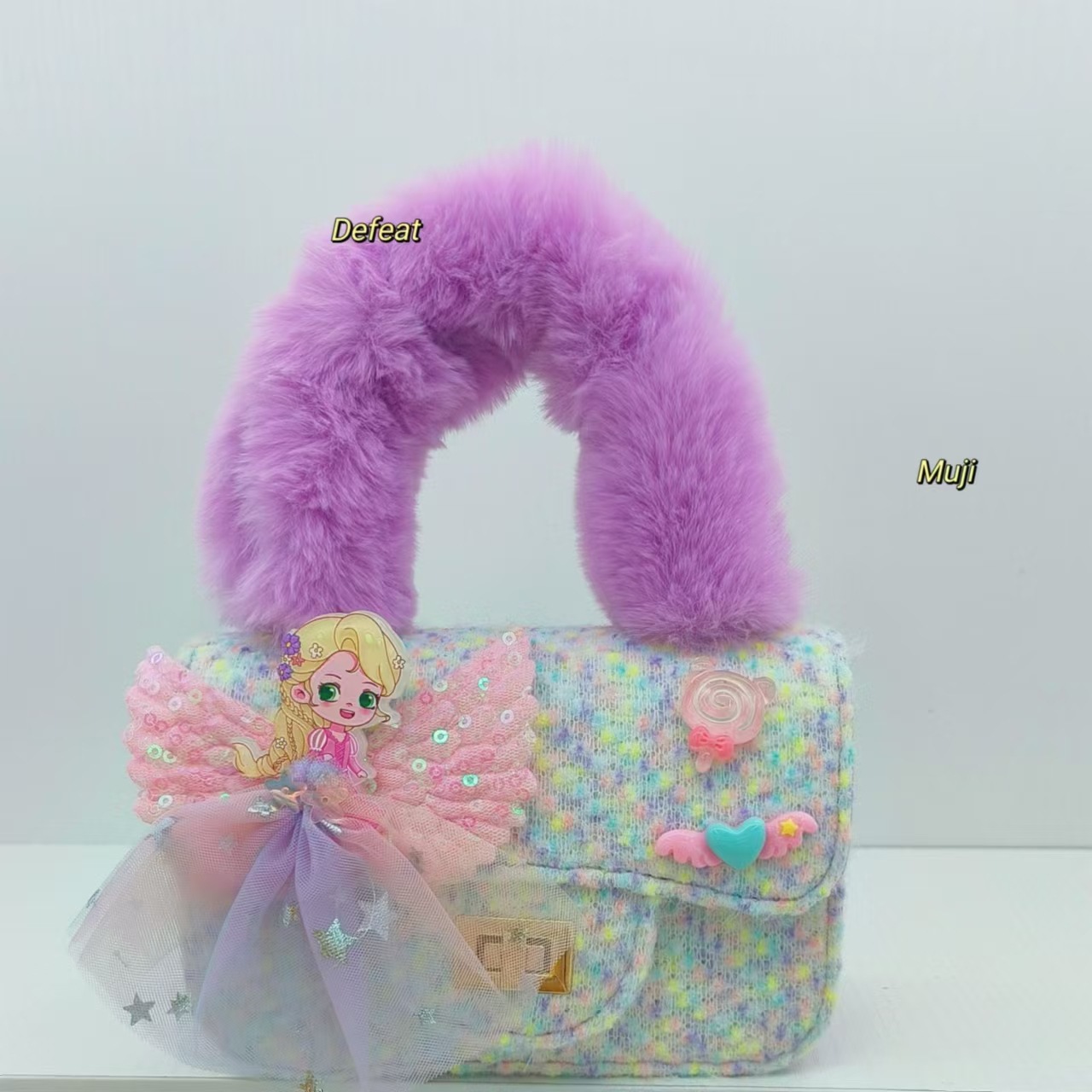 Bolso de peluche, bolso de hombro, bolso de moda, bolso pequeño, bolso de cambio, bolso accesorio