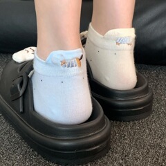 春夏の新型波点網の目は耳を細かく刺繍しています。
