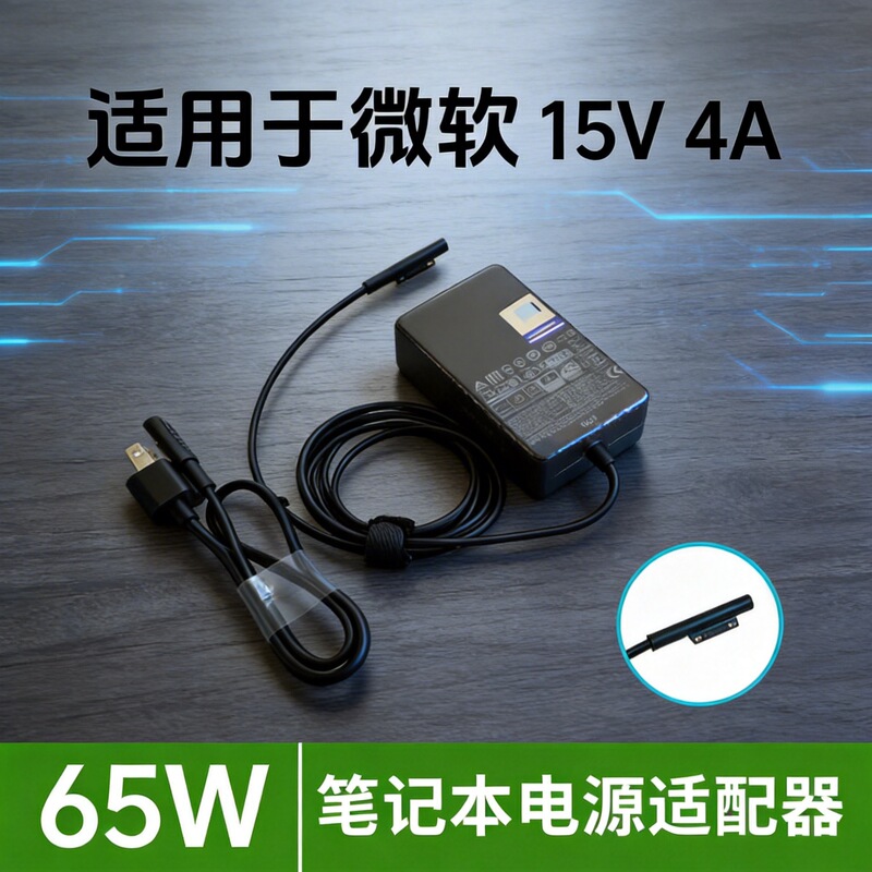 Suitable for Microsoft Surface Pro7/8 Laptop Charger 65W 15V4A Power Adapter Suitable for Microsoft Surface Pro7/8 Laptop Charger 65W 15V4A Power Adapter