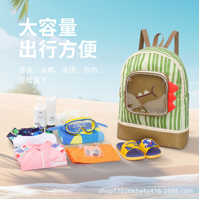 Amazon's New Swimming Bag Foldable Travel Handbag with Zipper Waterproof and Sandproof Beach Portable Pool Bag