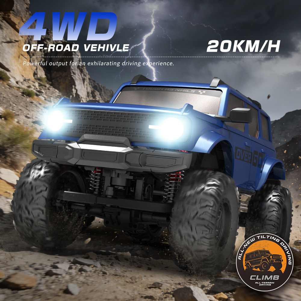 (Cross-border trading), high speed four wheel drive wireless off-road remote control car, car model, toy car, can climb 2