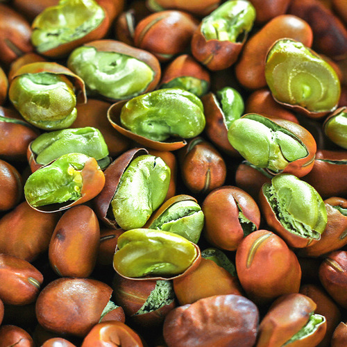 A disposable package of Baoshan green-core small broad beans from Yunnan, original flavor green-core broad bean snacks with shells, dried nuts