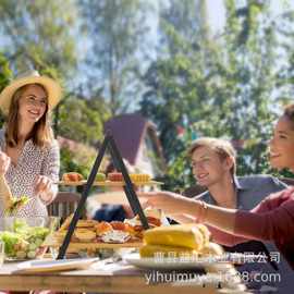 跨境木质甜品架铁木结合双层纸杯蛋糕甜品糕点架新年派对蛋糕托盘