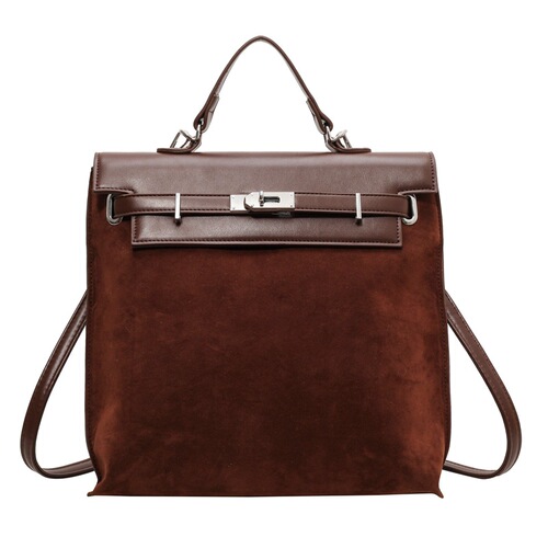 Autumn and winter versatile retro fashion casual large-capacity bag for women  new commuter backpack high-end large bag