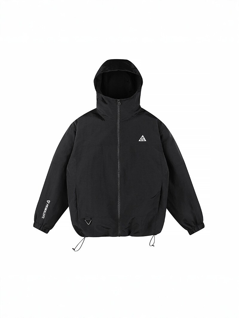 2025 New Unisex Hooded Color-Block Jacket, Loose Outdoor Sports Coat, Trendy Brand Embroidery, Spring and Autumn Style